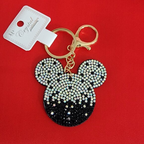 Multi-color Crystal Mickey Mouse Keychain Bag Jewelry - Picture 1 of 7